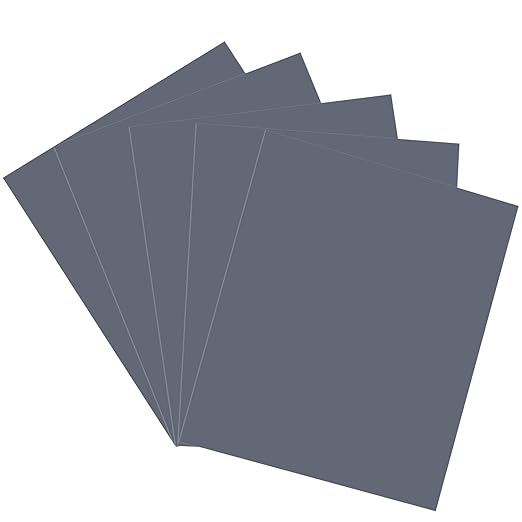 2500 Grit Sandpaper, 9 x 11 Inch Wet Dry Sand Paper Hand Abrasive Sanding Sheets for Wood Metal Automotive Sanding and Polishing, Extra Fine - 5 Sheets