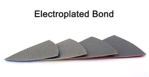 Z-Lion Diamond Triangular Sanding Pads 7 Pcs Set for Granite Marble Glass Sanding Polishing