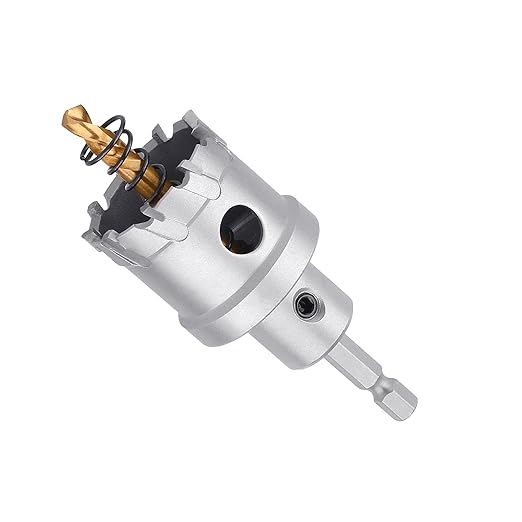 21mm / 0.82 inch Carbide Hole Saw,Metal Steel Hole Saw with Hex Shank, Hole Cutter for Stainless Steel,Sheet Metal, Thick Metal and Iron. 21mm（0.82 inch）