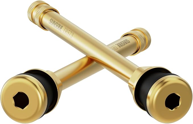 SUNSOUL TR573 10pcs Truck Tire Valve Stems, Brass Commercial 4-3/8 Valve Stems for Rim 過.625"