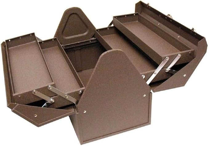 Homak Industrial 18-Inch Cantilever Steel Toolbox, Brown Winkle Powder Coat, BW00210180