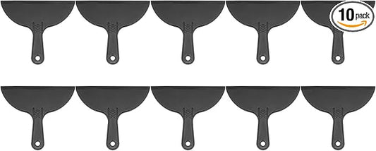 HARFINGTON 10pcs Putty Scraper 8" Width 6mm Thin Flexible Plastic Putty Knives for Taping Drywall Spreading Painting Wall Scratching