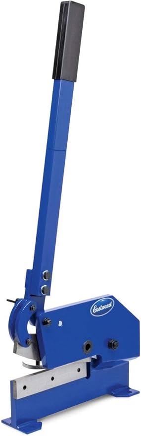 Eastwood 8 in. Bench Shear Throatless Multiple Purpose Bench Top Throatless Sheet Metal Cutter Tool Solid Steel Frame Mounting Type