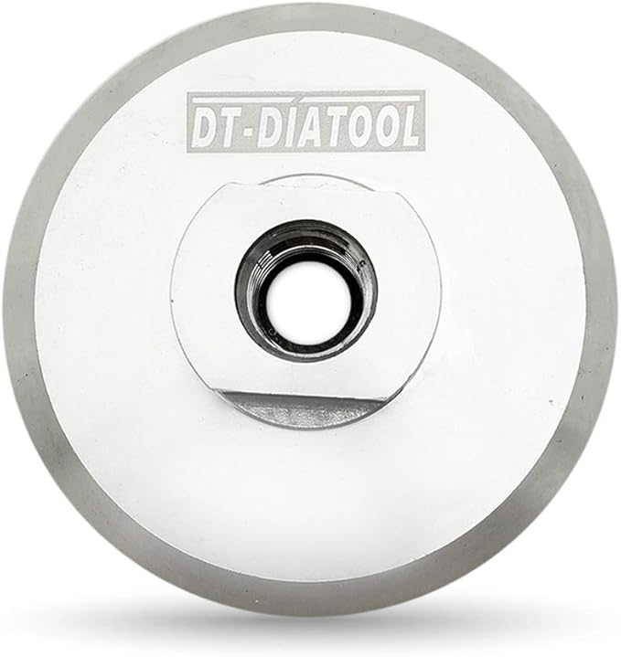 DT-DIATOOL Aluminum Backer of Polishing Pad 3 Inch 2pcs- Hook Loop Backing Pad with Arbor 5/8" 11 for 3 Inch Wet or Dry Polishing Pads