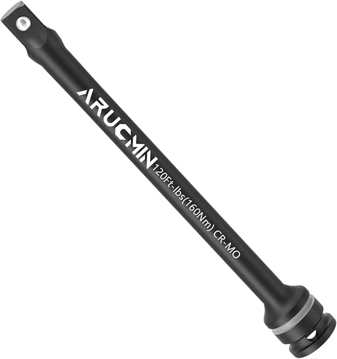 1/2" Drive 120 Ft-Lbs Torque Limiting Extension Bar, 8 Inch Color-Coded Lug Nut Torque Sticks