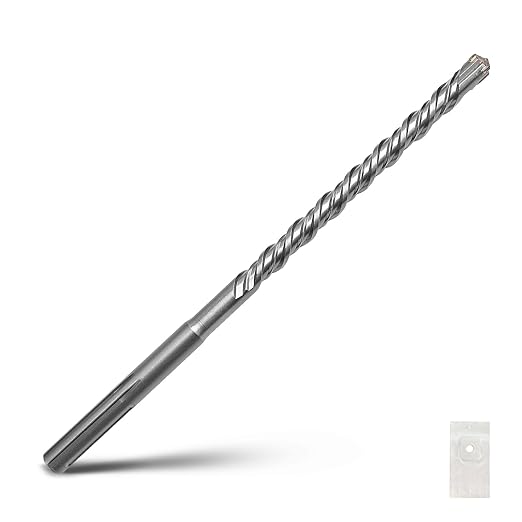 7/8 x 18 inch SDS Max Rotary Hammer Drill Bit, 22x460mm Carbide Tip Masonry Drill Bit,Concrete Drill Bit for Masonry, Brick, Stone, Concrete (Length :460mm / 18 inch, 22mm (7/8 in) Diameter)