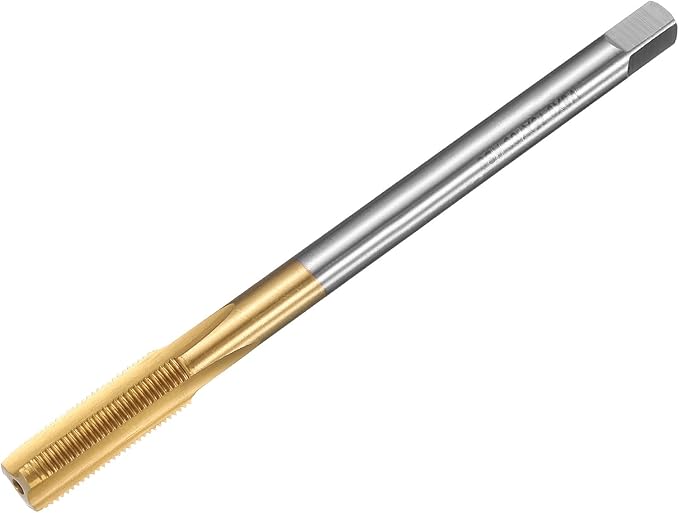 uxcell Metric Thread Tap M8 x 0.75 H2 100mm Straight Flute Screw Thread Milling Machine Taps Threading Tapping Repair Tool