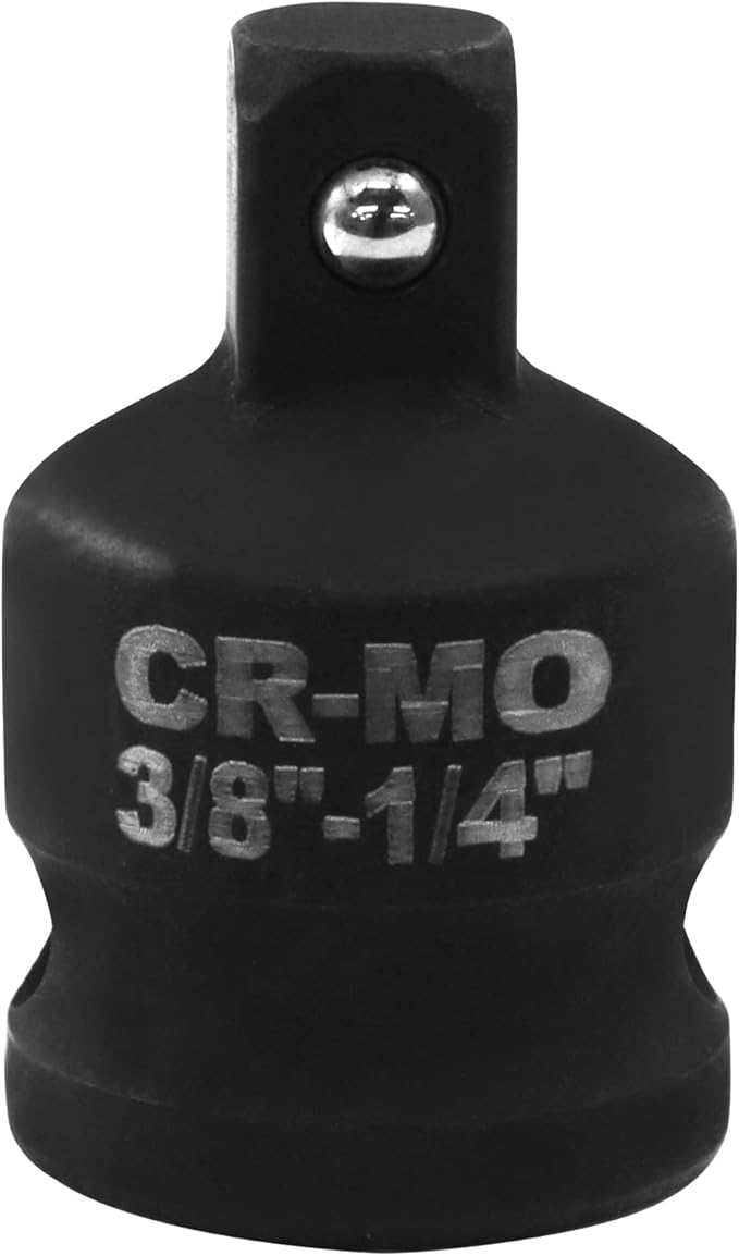 3/8" Female to 1/4" Male Impact Socket Adapter, Black Wrench Socket Adapter For Impact Driver