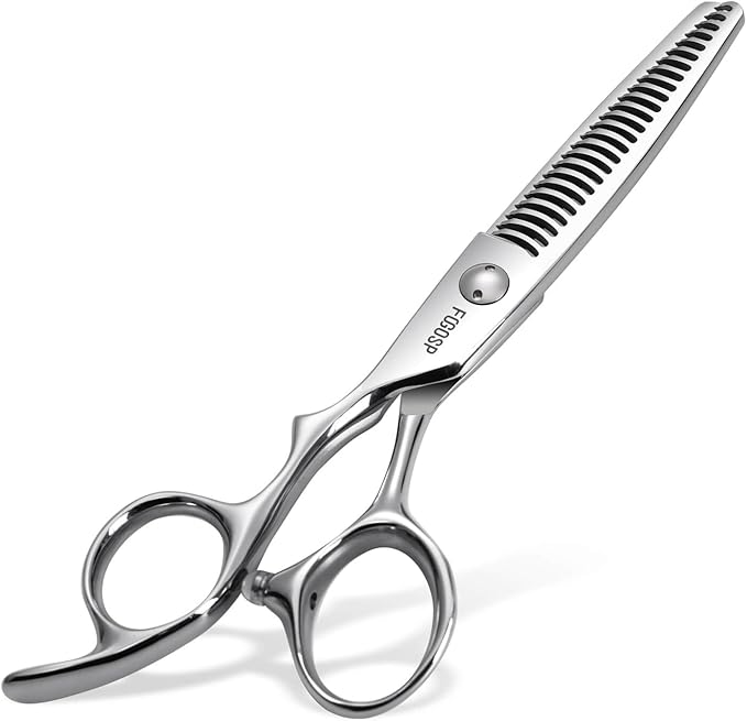 Left Handed Hair Thinning Scissors 6??Professional Barber Scissor Japan VG10 CNC Ultra-Precise Cuts, Razor Sharp Blades 25 Teeth Thinner Hair Shears for Women & Men 20% Thinning Rate
