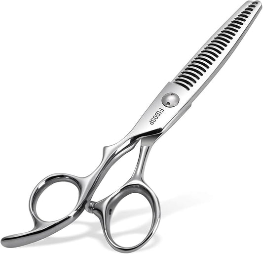 Left Handed Hair Thinning Scissors 6??Professional Barber Scissor Japan VG10 CNC Ultra-Precise Cuts, Razor Sharp Blades 25 Teeth Thinner Hair Shears for Women & Men 20% Thinning Rate