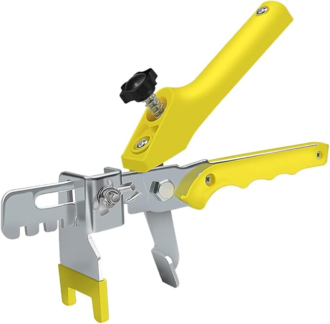 Tile Leveling system Plier Hand Floor Pliers Tiling Installation Locator Leveling System for DIY Ceramic Stone Wall Tile Spacers Adjustment yellow