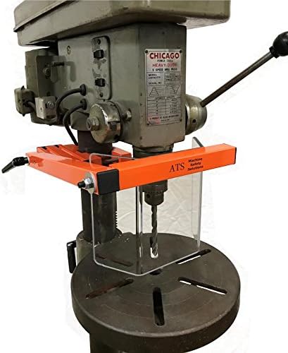 ATS Safety, Drill Press Guard, Part # DPG-ES1 fits Machines with Column Diameters of 2.0-4.0 inches, Safety Accessories Made in USA