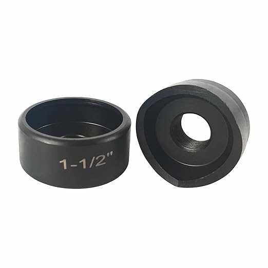 AMZCNC 1-1/2" Conduit Punch and Die for Hydraulic Knock Out Driver 3/4"-16UN Thread ((Conduit Hole Size) 1-1/2")(Actual Hole Size: 1.95")