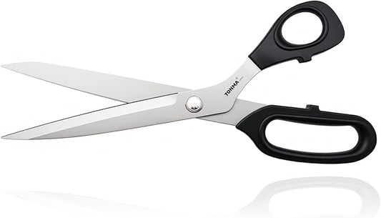 TONMA Tailor's Scissors [Made in Japan] 11-Inch Premium Sharp Knife Edge Fabric Scissors, Japanese SG2 Steel Dressmaker?쁲 Sewing Shears for Cutting Clothes Fabric Denim Leather, Right Handed