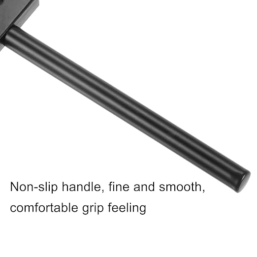 uxcell 6 Prong Leather Prong Punch Tool 5mm Steel Prong Row Round Hole Stitching Chisel for Leather Craft
