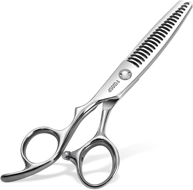 Left Handed Hair Thinning Scissors 6??Professional Barber Scissor Japan VG10 CNC Ultra-Precise Cuts, Razor Sharp Blades 22 Teeth Thinner Hair Shears for Women & Men 30% Thinning Rate