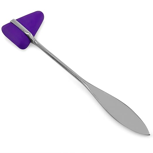 Neurological Reflex Hammers for Cutaneous and Superficial Responses, Neurologic Reflex Diagnosis and Testing (Purple Taylor Hammer)