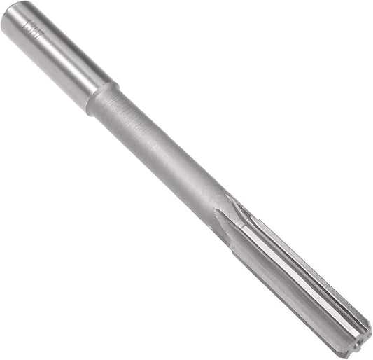 uxcell Chucking Reamer 13mm, H7 HSS Lathe Machine Reamer 6 Straight Flutes, Round Shank Milling Cutting Tool, Metric Reaming Drill Bit for Stainless Steel Metal Hole