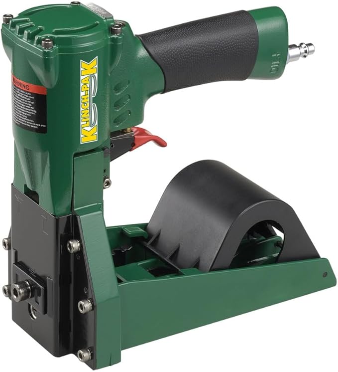 Klinch-Pak KP-SWC Pneumatic Roll Stapler for SWC Series Staples with 1-3/8-Inch Crown and 5/8-Inch to 3/4-Inch Leg Staples SIM Bostitch SWC7437, Ideal for Folding Boxes, Complete Overlap and More