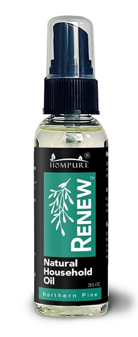 H흲MPURE짰 Renew Natural Household Oil Northern Pine Scent - Eco-Conscious All-Purpose Lubricant Spray for Doors, Hinges & Locks - Natural Penetrating Oil for Smooth, Long-Lasting Lubrication