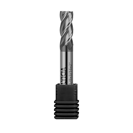 3/16" Carbide Square End Mill 4 Flute AlTIN Coated CNC Milling Bits for Alloy Steels, Hardened Steels, Cast Iron