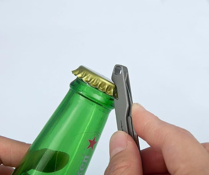 Titanium Utility Knife Pocket Folding Knife for Everyday Use with 10 Quick Change Blades, Ultra Compact and Lightweight