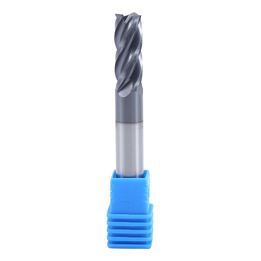 ISB 5/16'' Carbide Square End Mill, 4 Flute Micro Grain Carbide Mill Bits for Alloy Steels/Hardened Steels/Aluminum/Copper, Suitable for DIYers and Professionals, 1 Piece