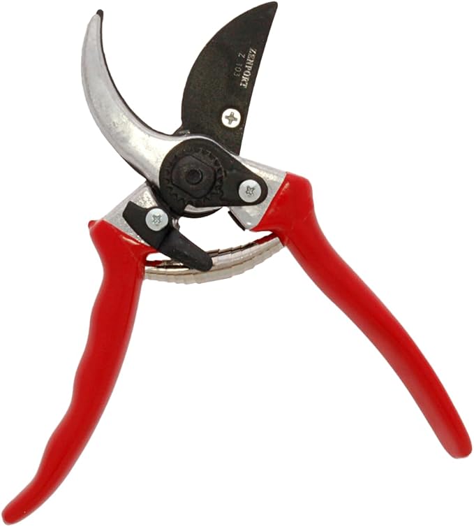 Zenport Pruner Z103 Large Landscape Crew, 1-Inch Cut, Die Cast Aluminum Handles, 8.5-Inch, orange