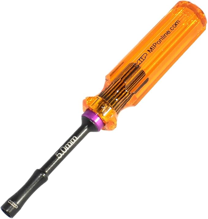 MIP 9802 5.0mm Metric Hex Nut Driver RC Tool ??Precision Grip Hex Screwdriver with Deep Socket for RC Car Repair, Made 100% in USA