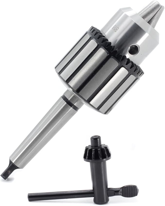 Drill Chuck JESTUOUS B18 Key Type 5/8 Inch(1-16mm) with MT2 Morse Taper Arbor Heavy Duty Chucks