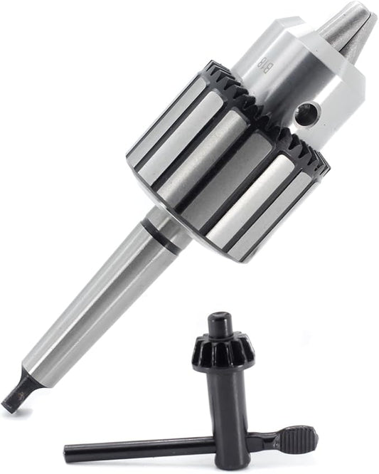 Drill Chuck JESTUOUS B18 Key Type 5/8 Inch(1-16mm) with MT2 Morse Taper Arbor Heavy Duty Chucks
