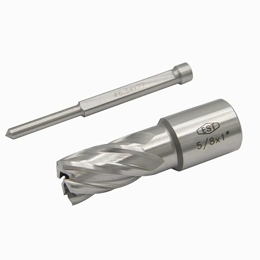 EST HSS M2AL Annular Cutter 1" DOC with 3/4" Weldon Shank for Magnetic Drill Press (D5/8" X 1")