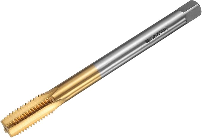 uxcell Metric Thread Tap M15 x 2 H2 160mm Straight Flute Screw Thread Milling Machine Taps Threading Tapping Repair Tool