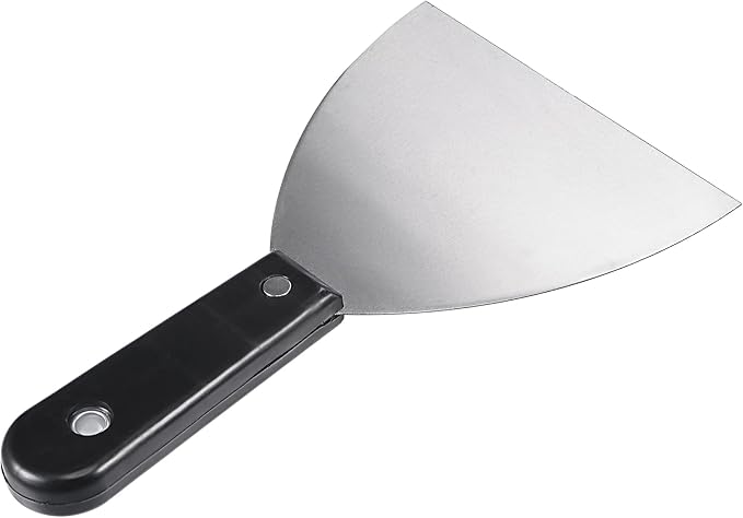 uxcell Putty Scraper 5" Spatula Drywall Repair Spreader Stainless Steel Blade Black Handle 2Pcs