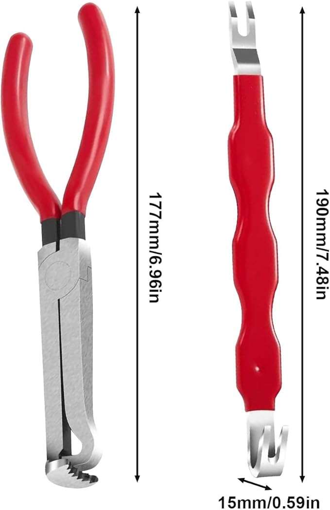 Professional Electrical Disconnect Pliers Set - Automotive Connector Separator & Terminal Removal Tool with Multi-Angle Tips for Technicians