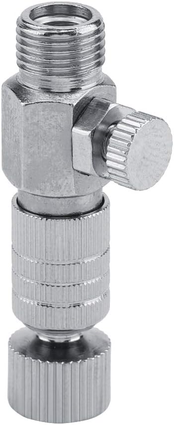 Tbest Harder Steenbeck Airbrush Quick Connect,Airbrush Quick Release Disconnect Adapter 1/8 in Male and Female Connections Adapter with Adjustable Control Valve Airbrush Accessories