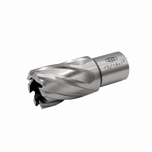 EST HSS M2AL Annular Cutter 1" DOC with 3/4" Weldon Shank for Magnetic Drill Press (D15/16" X 1")