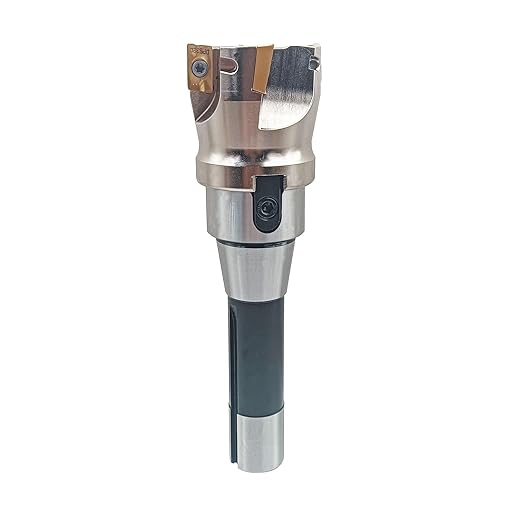 KinRite 2inch R8-FMB22 Face Mill Arbor with BAP400R 50-22-4T 50mm/1.9inch Face Milling Holder CNC End Mill Milling Shell Cutter with 10pcs APMT1604PDER Milling Carbide Inserts