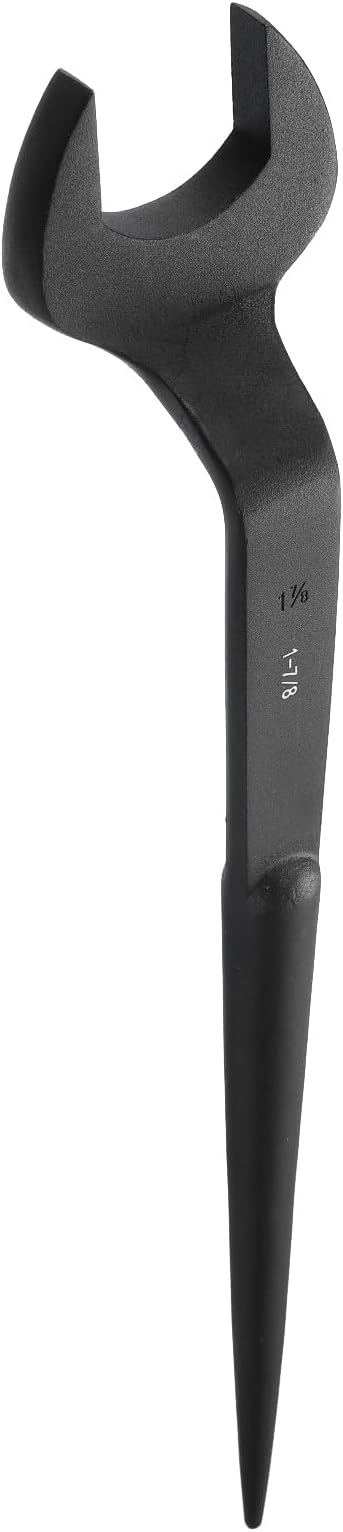 HARFINGTON Single Open End Spanner Wrench 1-7/8-inch 15 Degree Angle Single Open End SAE Construction Spanner Wrenches with 60째Offset Handle for Automotive Mechanical Maintenance
