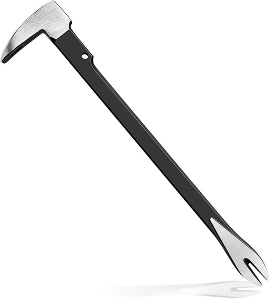 Lytool 14" Nail Puller & Cats Paw Pry Bar, Heavy Duty Cat's Claw Nail Remover with Forged CR-V Steel, Angled Chisel Tip & Non-Slip Grip for Home Renovation, Woodworking & DIY Projects