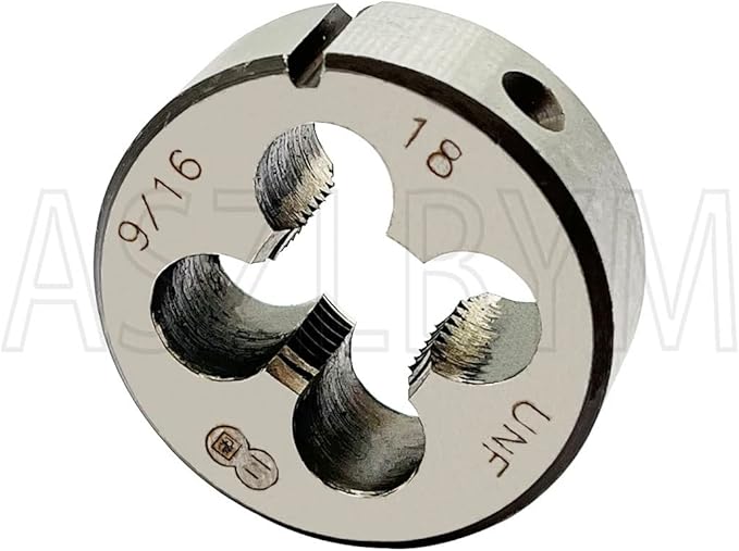 9/16-18 UNF Tap and Die Set 4 Flutes HSS Bottom Taper RIight Hand Thread Tap And Round Thread Die Set
