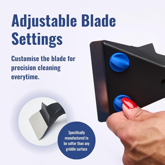 Heavy Duty Griddle Scraper Stainless Replacement Blade, Flat Top Scraper, Commercial & Domestic Quality for Restaurants, Hotels, Cafes & Mobile Catering