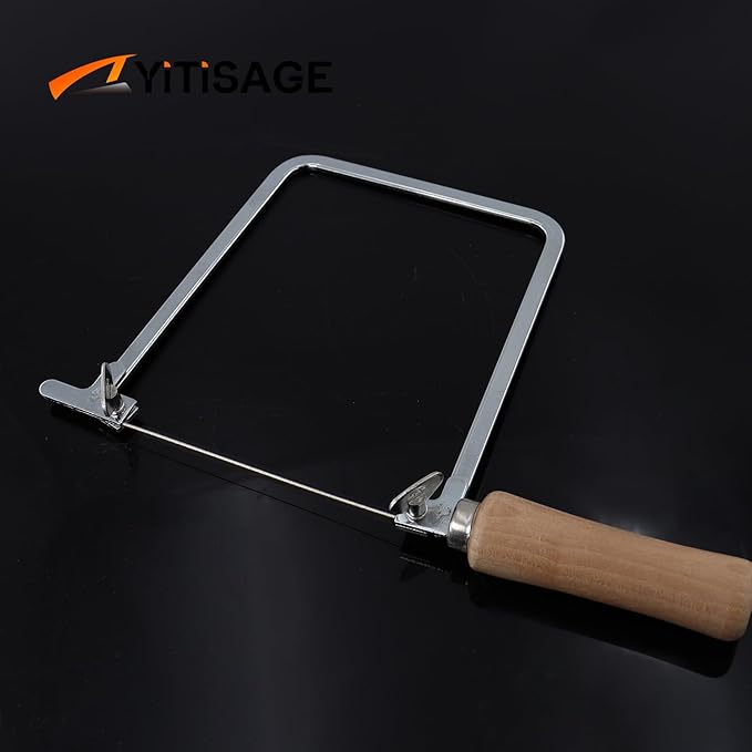 Deep Coping Saw With Diameter 1mm Diamond Wire for Woodworking, Plastic, Rubber, and Soft Metal Cutting