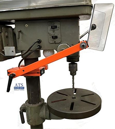 ATS Safety, Drill Press Guard, Part # DPG-ES1 fits Machines with Column Diameters of 2.0-4.0 inches, Safety Accessories Made in USA