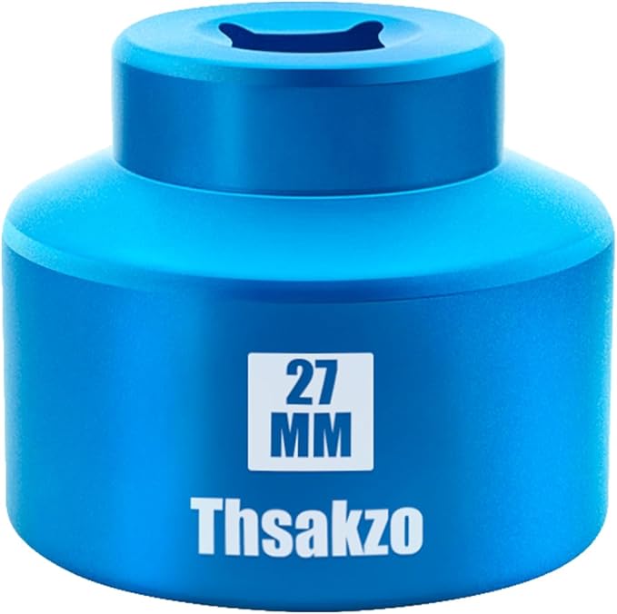 27mm Oil Filter Socket Wrench For Ford F250, BMW, Mini, Volvo, Audi, VW, Porsche Vehicles, Precision CNC Machined Aluminum Oil Filter Removal Tool