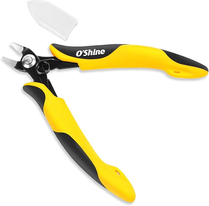 O?셎hine Single-Edged Sprue Cutter for Beginner, Single Blade Gunpla Gundam Hobby Model Kit Nippers & Clippers, Model Snips for Plastic Models, A Plastic Sheath Included
