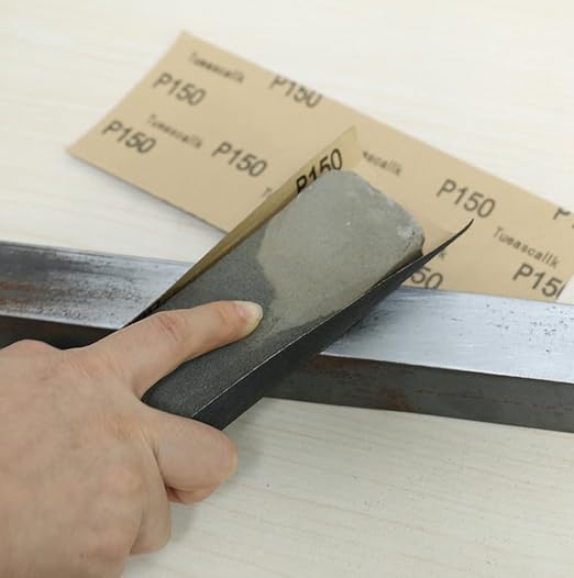 30Pcs 9 x 3.6 Inchs 150 Grit Wet and Dry Handmade Universal Sanding Sheets, Suitable for Woodworking Furniture/Automobiles/Metal/Lacquer Polishing Sandpaper