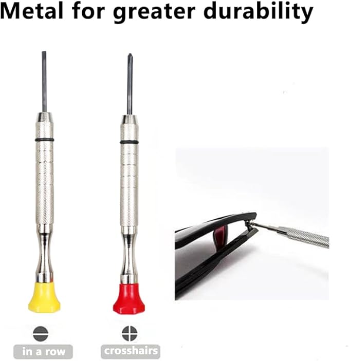 6Pcs Small Screwdriver Set -3pcs Flathead and 3pcs Phillips Micro Head Mini Screwdriver Set Precision CRV Eyeglasses Watches Electronics Computer Repair Kit Cool Gadgets Tool Gifts for Men