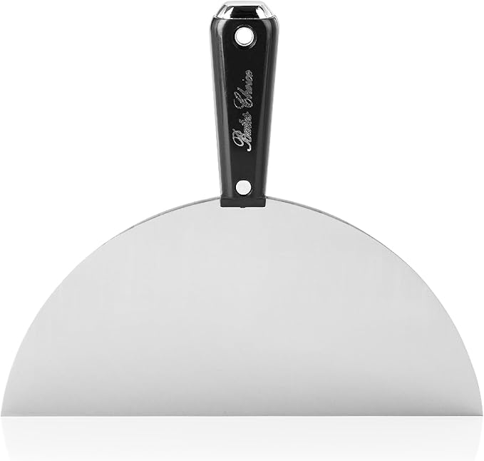 Bates- Putty Knife, 10 Inch, Plastic Handle, Carbon Steel, Flexible, Metal Scraper, Drywall Spackle Knife, Metal Paint Scraper Tool, Putty Knife Scraper, Wall Scraper, Drywall Knife, Spackle Tool
