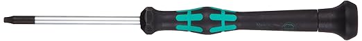 Wera 05118050003 Kraftform Micro 2067 Torx BO Electronics Precision Screwdriver, TX10 Head, 60mm Blade Length